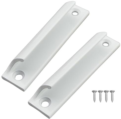 JOYIAL Maniglia esterna per porta del balcone, 2 pezzi, maniglia per porta esterna della terrazza, estremamente stabile, maniglia in lega di alluminio per finestre, armadi e cassetti