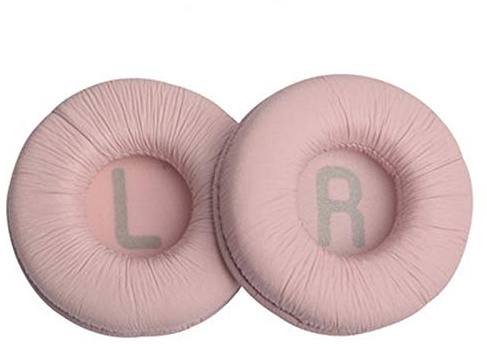 Ersatz Ohrpolster Kompatibel mit JBL Tune 510 BT – Bluetooth On-Ear Kopfhörer Ohrenschützer Atmungsaktives Mesh+Memory Schwamm Kopfhörer Proteinhaut Abdeckung (1:1,LR Pink)