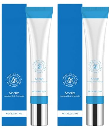 Ampoule capillaire Scalphy, sérum capillaire à bille avec effet rafraîchissant, maintient le cuir chevelu propre, améliore la brillance des cheveux, sérum pour cuir chevelu Scalphy (2PCS)