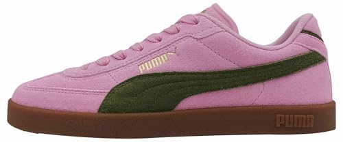 PUMA Unisex Club II ERA Suede sneakers, Pink Shimmer-Olive Green, 46 EU, Rosa skimmer olivgrön, 44.5 EU