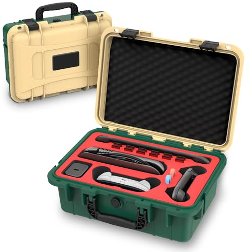 Travel Carrying Case for Nintendo Switch 2 & Accessories, All in One Protective Case, Hard Shell Cases with 12 Game Cards Slots, Waterproof Storage Organizer Box for Dock, Pro Controller-Yellow&Green