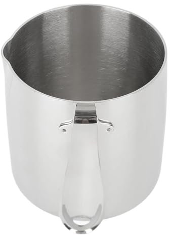 Cazo De Leche Olla de leche de 900ml, cafetera de acero inoxidable con mango largo for cocina casera Para Hervir La Leche