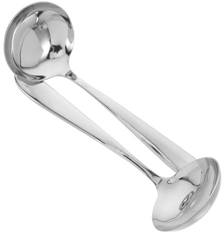 Hemobllo 2piezas Cucharón De Acero Inoxidable Cuchara Para Servir Sopa Cucharón De Mango Ergonómico Para Salsa y Guisos Cuchara De Cocina