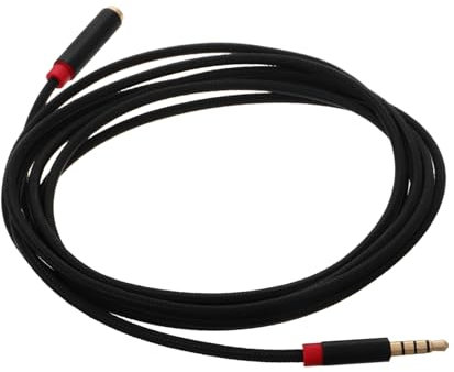 OSALADI Audio Prolunga 3,5 Mm Maschio- 2 M Flessibile e Resistente per Cuffie e Microfono Design Compatto e Portatile per Laptop e Smartphone