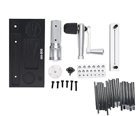 Greensen Manuale Acciaio Inox Macchina Anelli Per Gioielli, Attrezzo Per Realizzare Anelli Con 20 Mandrini 2,5-12Mm, Robusti Per Produttori Fai-Da-Te