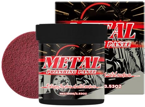 Hitburu Pulimento Para Cromo Y Metal De Coche | Agente Reparador Eliminador De Deslustre Automotriz,Crema de Mantenimiento y Reparación Automotriz,Elimina Manchas de Descoloramiento y Oxidación