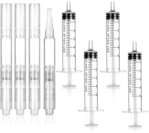 Gjinxi 8PCS Refillable Touch Up Paint Pen Multi-Surface Fillable 3ML Empty Paint Brush Pens Reusable Touch-Up Brushes Repair Tool for Touch Ups for Walls, Woods, Furniture, Cabinet, Floor, Doors