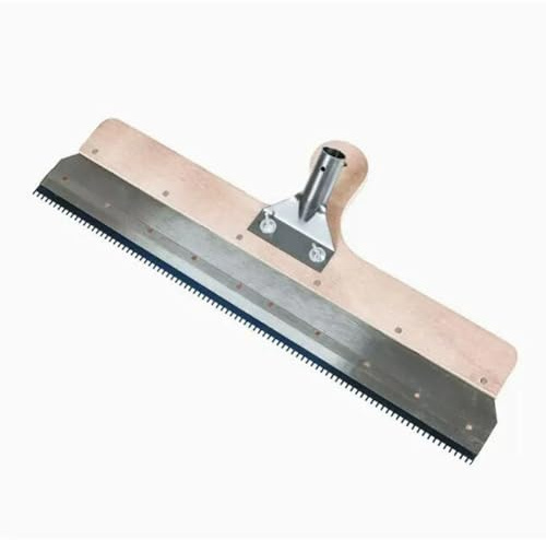 Aundhegrtt Epoxy Cement Mortar Tool Wooden Rake Self-Leveling Cement Squeegee for DIY Projects