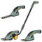 FISHTEC Coupe Bordure + Taille Haie Electrique sans Fil - Cisaille à Gazon 2 Types de Lames : Taille Herbe + Sculpte Haie - Batterie Lithium 3,6 V Inclus - Manche Télescopique 92 cm