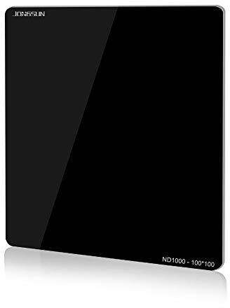 JONGSUN S-Pro Filtre ND Carré 100x100mm, ND1000 (3.0) 10-Stop Filter Gris Densité Neutre, Nano Multicouche 18-Couches, Verre Optique Schott B270