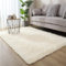 Hiser Alfombra Salón Grande Suaves, Modernas Dormitorio Alfombras Peludas Antideslizante y Esponjosa Adecuado para Interiores Sala de Estar Estudio Habitación Infantil (Beige,60x120cm)