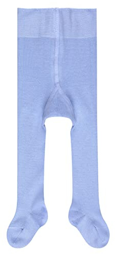 FALKE Family B Ti algodón sostenible lisas 1 pieza, Pantimedias Unisex bebé, Azul Crystal Blue 6290, 80-92