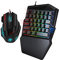 Combo de Teclado de Ratón para Juegos con una Sola Mano, Retroiluminación LED en Color 5500DPI Diseño Ergonómico Ajustable o Win/Android/OS X