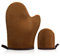 Molain Lot de 2 gants auto-bronzants sans soleil avec pouce en velours double face, réutilisables, anti-taches, pour un look impeccable (marron)