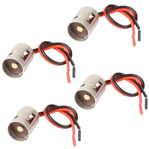HUIQIAODS 1156 1157 LED Socket Holder Adapter Base Light Wire Leads Work for Turn Signal Light Pigtail Light Car Ttucks Boats (1156 BA15S Socket)