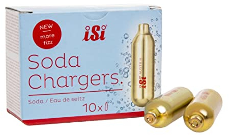 Non Branded iSi Soda Siphon CO2 Charger Bulbs (Pack of 10), Gold, For Use with Soda Siphons, GH056