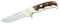Puma Messer IP Trapper Stag, Jagdmesser, Stahl 440 C, Hirschhorn, Neusilber, braune KM-vcherscheide, 309410, Gr.E