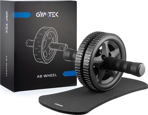 Gymtek Ab Roller, Bauchtrainer, Ab Wheel - rutschfesten Griffen - Ab-Roller