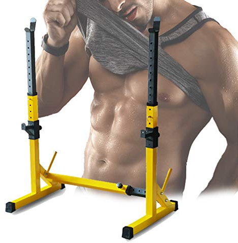 ZhiLianZhao Profi Einstellbare Squat Rack-Ständer Mit Multifunktions Krafttraining Hochleistungs-Squat Rack-Ständer Zum Fitnessstudio Heim-Gym
