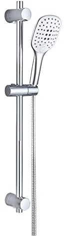 JOHO Colonna Doccia Senza Miscelatore, Asta Doccia a Parete INOX 70 cm con Doccetta a 3 Getti (HB1210CP)