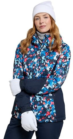 Mountain Warehouse Womens Ski Jacket & Pants Set - Padded Insulation, Snowskirt, Zipped pockets & Adjustable Hood - Best for Autumn, Winter, Outdoors & Travelling Teal Women's Size 12