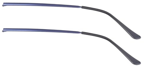 Hemobllo 1 paire de lunettes de rechange en métal - Universelles - Pour lunettes de soleil - Légères et confortables - Installation facile - Bleu - Accessoires de réparation