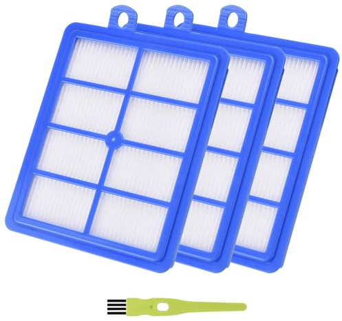 HEPA13 Filter für AEG LX7 LX8 LX9 VX6 VX7 VX8 VX9 Animal Performer Staubsauger, Allergie Ersatzfilter für Philips FC8038/01 FC9150, AEG AFS1W AEF12 Turbo Cyclonic, Electrolux EFH12 Zubehör (3 Stück)