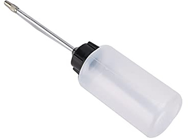 Yctze Bottiglia dispenser di olio per macchina da cucire in plastica da 120 ml, con beccuccio lungo in ferro, perfetto per macchine da cucire industriali, applicatore di precisione, contenitore