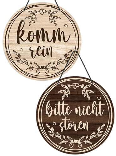 Putuo Decor Türschild Meeting in Progress Bitte Nicht stören rundes Therapeutenschild aus PVC Willkommen Bitte kommen Sie herein Schild für Büro Therapie Klinik doppelseitiges Aufhängerschild 22,9 cm