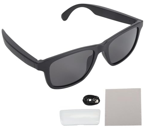 Joyzan Lunettes de Soleil Bluetooth pour Cyclisme avec écouteurs Intégrés, Appels Audio, Verres Polarisés UV, Légères, Ergonomiques, Résistantes à la Transpiration, Sports de Plein Air,