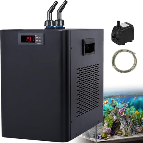 GEJLELDS Enfriador de Acuario de 160L 300L 500L Enfriador de Agua para sistem hidropónico con compresor de refrigeración, diseño silencioso Especial para Tanque de Peces Axolotl Coral,300L