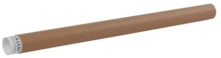 packster 60x Versandhülse mit Deckel 860 mm rund A0 Eindrueckdeckel Braun