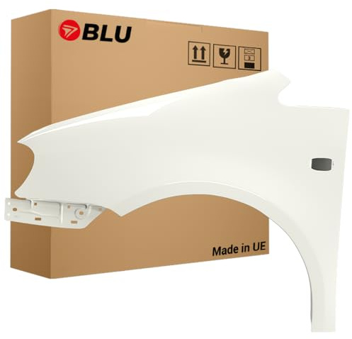 BLU Premium Kotflügel Passend für Volkswagen Caddy III 3 2K LB9A Links Weiss | 2004-2010 | Vorderseite Vorne | Verzinkt & Lackiert | Einbaufertig