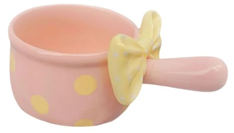 Amagogo Fruit Salad Bowl with Handles French Onion Soup Bowl for Restaurant Home, Pink