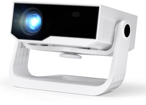 Wielio 2025 Ultra Smart Projector Built-in Apps, 32000 Lumens,Full HD 4K Supported, WiFi 6 & Bluetooth 5.2, Low Fan Noise (<29.8dB), Auto Keystone, Portable Movie Projector for IOS/Android/PS5