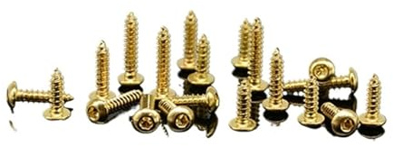 1-20PCS Grade 8.8 M2 M2.5 M3 Gold Plating self tapping screw half round head hexagon socket screw self tapping Wrench(M2.5X12mm)