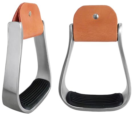 Western Stigbyglar Aluminium Dämpad Ridutrustning | Säkerhets Häst Stigbygel Avsedda För Utomhus Stall Ranch ArTräning Tävling Led Fritid