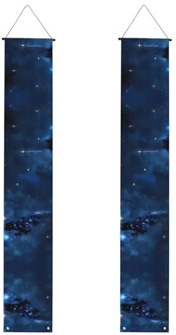 Veranda-Banner mit blauem Galaxie-Druck, Outdoor-Banner, Thanksgiving-Dekorationen, für alle Feiern