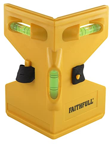 Faithfull FAIPOST Post and Pipe Level, 3 Vials. Magnetic