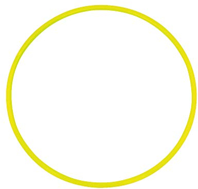 Grevinga® Gymnastikreifen aus Kunststoff (Gelb, 60cm) …