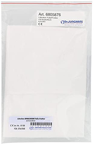Dr. Junghans Medical GmbH Lätzchen für Erwachsene, Folie/Frottee mit Krümelfach, Esslätzchen und Esschürzen