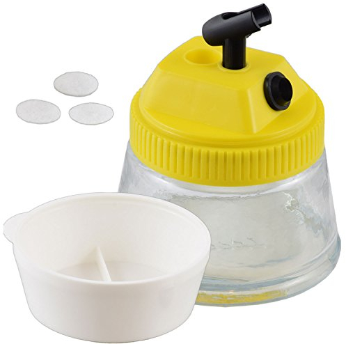 Agora-Tec® Airbrush Cleaning Pot AT-CP-01 3 in 1 reinigen und halten von Airbrushpistolen und mischen von Farben
