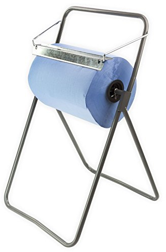 DEMA Putzpapier Rollenhalter Metall klappbar Putztuchspender 40cm Ständer | Papierrollenständer, Putztuchspender, Werkstattrolle, Reinigungshalter, Industriehalter, Bodenständer, Abrollständer