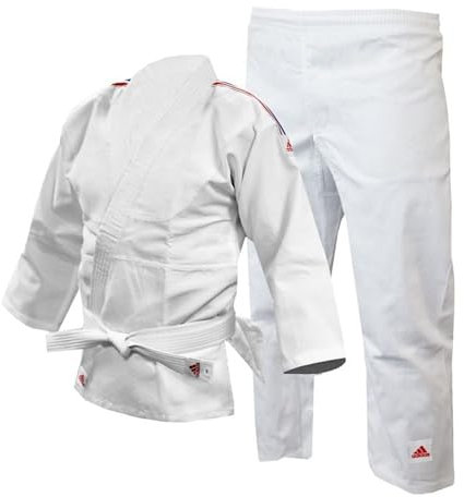 Adidas Judo-Anzug, mit Großbritannien-Streifen, 250 g, 130 cm