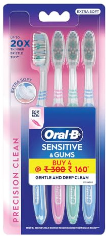 Oral B Brosse à dents manuelle ultra fine pour adulte Multicolore