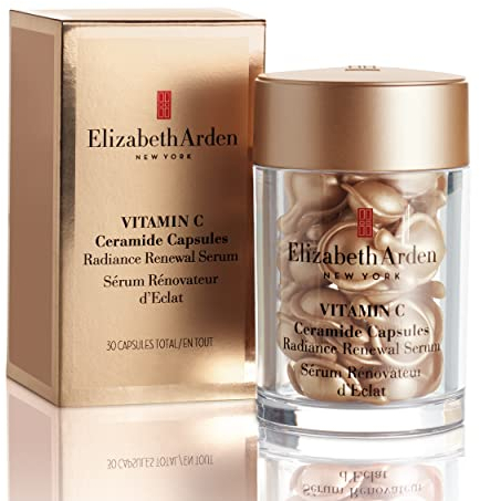 Elizabeth Arden - Ceramide Capsule, Siero alla Vitamina C, Stimolano e Prolungano la Luminosità, Riducono l'Invecchiamento della Pelle, Dose Singola, Applicare 1 al Giorno - 30 Capsule