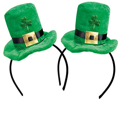 com-four® Leprechaun, Kobold Kostüme zum St. Patricks Day - Outfits und Accessoires für das grüne, irische Fest - Verkleidung für Fasching und Irish Pub (02 Stück - Set09)