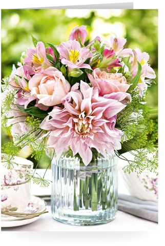 DIN A4 Grußkarte zur Hochzeit, Hochzeitskarte, Klappkarte mit Umschlag