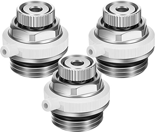 BBTO Valvole di Sfiato Automatiche del Radiatore Valvola di Sfogo del Termosifone 1/2 Pollice (15mm) Valvola di Scarico dell'Aria Valvola Automatica del Riscaldamento in Ottone per Gas (3 Pezzi)