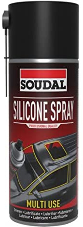 Soudal - Spray de silicona lubricante (24 unidades, 400 ml)